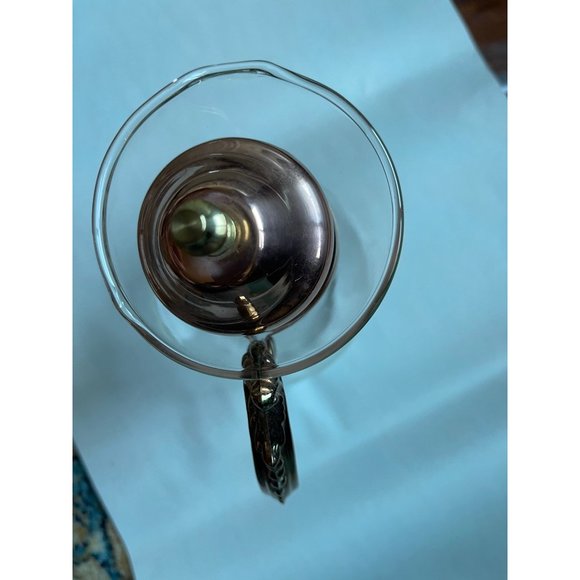 Vintage Copper plated glass carafe - Picture 4 of 8